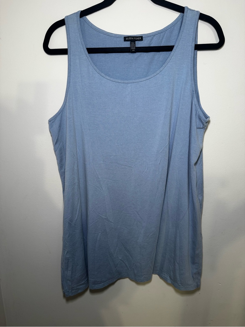 Eileen Fisher Soft Sky Blue Scoop Neck Tank - Picture 1 of 6